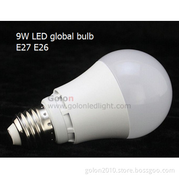 A60 9W LED Global Bulb 800-900lm White Aluminum Housing A60 LED Bulb